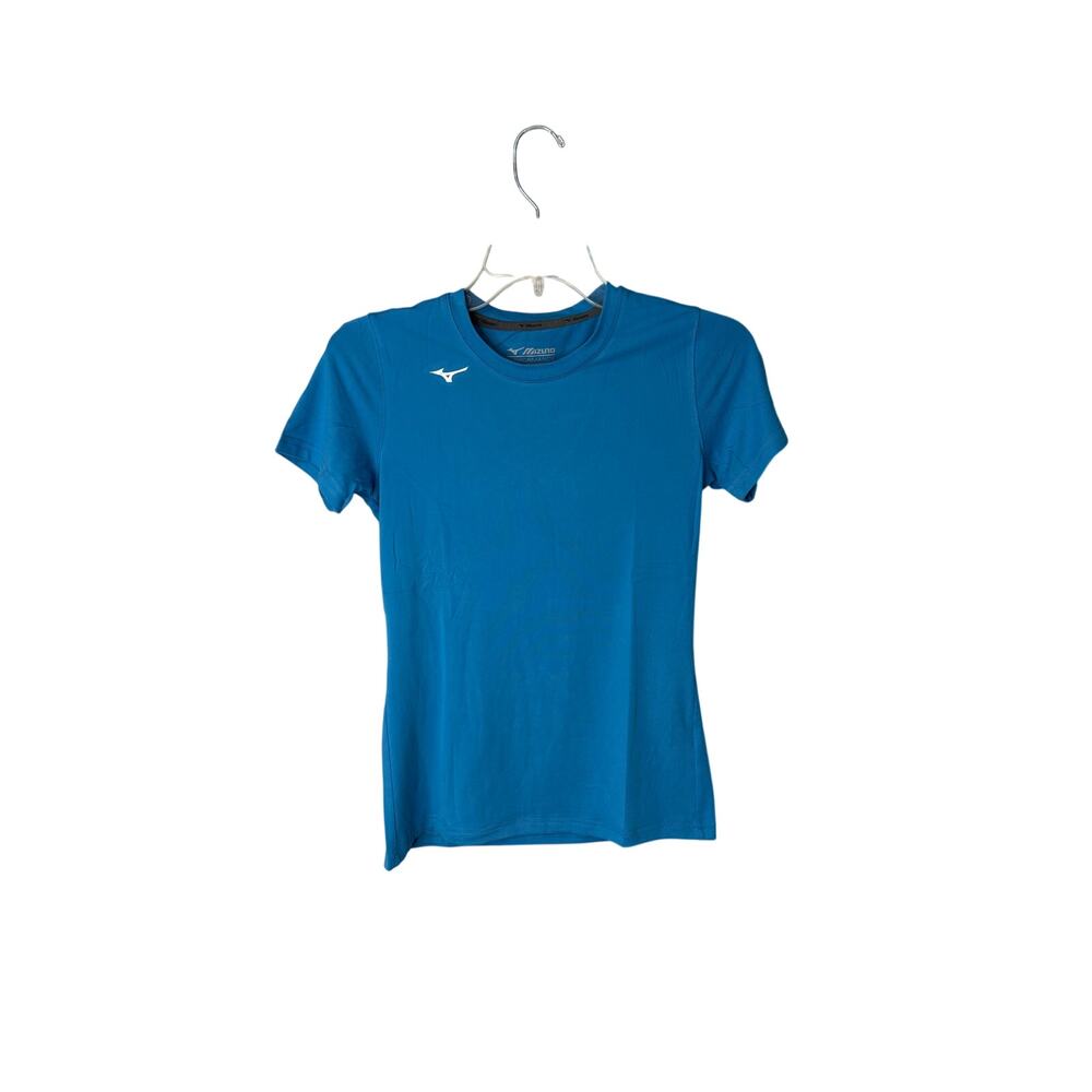Mizuno performance youth attack tee 2.0 diva blue girl short sleeve shirt large